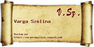 Varga Szelina névjegykártya